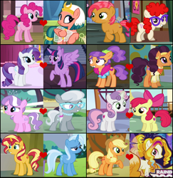 Size: 1816x1866 | Tagged: safe, edit, edited screencap, imported from derpibooru, screencap, adagio dazzle, apple bloom, applejack, babs seed, diamond tiara, pinkie pie, plaid stripes, rarity, saffron masala, silver spoon, somnambula, sunset shimmer, sweetie belle, trixie, twilight sparkle, twist, alicorn, babstwist, crack shipping, dazzlejack, female, lesbian, pinkambula, rarilight, saffronstripes, shipping, shipping domino, silvertiara, suntrix, sweetiebloom, twilight sparkle (alicorn)