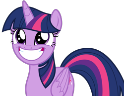 Size: 4603x3559 | Tagged: safe, artist:sketchmcreations, imported from derpibooru, twilight sparkle, alicorn, pony, horse play, adorkable, cute, dork, eye shimmer, faic, female, grin, happy, looking up, mare, simple background, smiling, solo, squee, transparent background, twilight sparkle (alicorn), vector