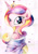 Size: 2378x3360 | Tagged: safe, artist:mashiromiku, artist:shiinadrawmiku, imported from derpibooru, princess cadance, clothes, female, kimono (clothing), traditional art, watercolor painting