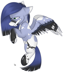 Size: 747x855 | Tagged: safe, artist:yourbestnightmaree, imported from derpibooru, oc, oc only, oc:jet, pegasus, pony, colored wings, female, mare, multicolored wings, simple background, solo, transparent background