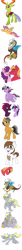 Size: 800x9000 | Tagged: safe, artist:celestial-rainstorm, imported from derpibooru, big macintosh, crackle pop, derpy hooves, dinky hooves, discord, fizzlepop berrytwist, pipsqueak, quibble pants, scootaloo, sugar belle, tempest shadow, thorax, twilight sparkle, alicorn, changedling, changeling, pony, broken horn, female, food, king thorax, kissing, male, muffin, scootaloo can fly, shipping, simple background, sketch, sketch dump, straight, sugarmac, twilight sparkle (alicorn), white background, younger