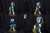 Size: 1095x730 | Tagged: safe, artist:shuxer59, imported from derpibooru, dj pon-3, vinyl scratch, unicorn, bipedal, denim shorts, female, figure, guitar, hoof hold, jorts, mare, missing accessory, sculpture, smiling, traditional art