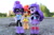 Size: 6000x4000 | Tagged: safe, artist:artofmagicpoland, imported from derpibooru, sci-twi, sunset shimmer, twilight sparkle, alicorn, equestria girls, equestria girls series, clothes, doll, equestria girls minis, female, implied lesbian, implied scitwishimmer, implied shipping, irl, looking at each other, photo, swimsuit, this will not end well, toy, twilight sparkle (alicorn)