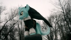 Size: 1024x576 | Tagged: safe, artist:sugarfreetargets, imported from derpibooru, lyra heartstrings, pony, unicorn, brushable, clothes, cosplay, costume, hat, irl, link, photo, solo, the legend of zelda, toy