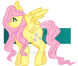 Size: 600x508 | Tagged: safe, artist:blooddrop2004, imported from derpibooru, fluttershy, pony, female, simple background, solo, transparent background, watermark