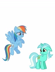 Size: 3106x4096 | Tagged: safe, imported from derpibooru, lyra heartstrings, rainbow dash, pegasus, pony, unicorn, crying, female, mare