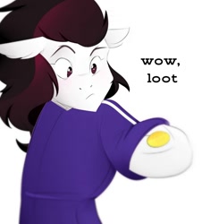 Size: 977x1080 | Tagged: safe, artist:souppup, imported from derpibooru, pony, loot, money, surprised