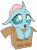 Size: 3063x4096 | Tagged: safe, artist:amarthgul, imported from derpibooru, ocellus, changedling, changeling, pony, school daze, .ai available, .svg available, box, changeling in a box, cute, diaocelles, female, floppy ears, high res, hnnng, open mouth, pony in a box, simple background, smiling, solo, transparent background, vector, weapons-grade cute, wub