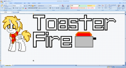 Size: 1600x860 | Tagged: safe, artist:tawan075, imported from derpibooru, oc, oc only, pony, microsoft, microsoft excel, microsoft office, pixel art, solo