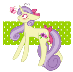 Size: 1806x1767 | Tagged: safe, artist:chococakebabe, imported from derpibooru, oc, oc only, oc:meadow blossom, butterfly, pony, unicorn, female, mare, simple background, solo, transparent background