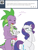Size: 600x800 | Tagged: safe, artist:dekomaru, imported from derpibooru, rarity, spike, oc, oc:pearl, dracony, dragon, hybrid, pony, unicorn, tumblr:ask twixie, ask, bipedal, female, interspecies offspring, male, nauseous, nauseous face, offspring, older, parent:rarity, parent:spike, parents:sparity, shipping, sparity, straight, tumblr