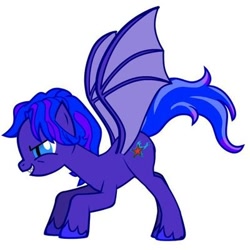 Size: 400x400 | Tagged: safe, imported from derpibooru, oc, oc only, bat pony, pony, pony creator, ow the edge, simple background, solo, white background