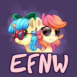 Size: 3000x3000 | Tagged: safe, artist:lilfunkman, imported from derpibooru, oc, oc only, oc:ducky ink, oc:taco horse, pony, everfree northwest, sunglasses