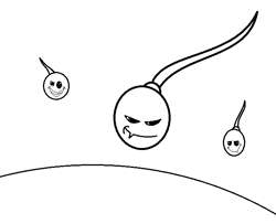 Size: 655x533 | Tagged: safe, imported from derpibooru, discord, an egg being attacked by sperm, egg cell, impregnation, monochrome, no pony, spermatozoon