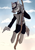 Size: 2507x3541 | Tagged: artist needed, safe, imported from derpibooru, oc, oc only, oc:light knight, anthro, unguligrade anthro, captain scarlet and the mysterons, cartoon, solo
