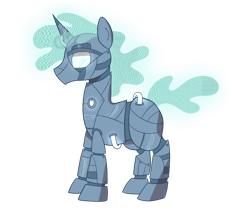 Size: 1024x890 | Tagged: safe, artist:ashidaii, imported from derpibooru, oc, oc only, oc:nebula, pony, robot, robot pony, simple background, solo, transparent background