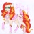 Size: 2509x2516 | Tagged: safe, artist:frozensoulpony, imported from derpibooru, oc, oc only, oc:little lady, earth pony, pony, female, high res, mare, offspring, parent:applejack, parent:jet set, parents:applejet, solo, traditional art