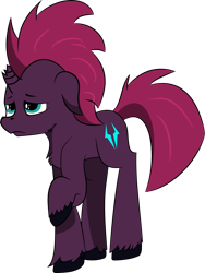 Size: 1024x1365 | Tagged: safe, artist:bitrate16, artist:pegasko, imported from derpibooru, tempest shadow, pony, unicorn, my little pony: the movie, broken horn, female, mare, sad, simple background, solo, transparent background, unshorn fetlocks