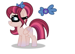 Size: 562x408 | Tagged: safe, artist:lilacglimmx, imported from derpibooru, oc, oc only, oc:speckled star, pegasus, pony, base used, female, filly, glasses, magical lesbian spawn, offspring, parent:sci-twi, parent:sunset shimmer, parent:twilight sparkle, parents:scitwishimmer, parents:sunsetsparkle, simple background, solo, transparent background