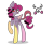 Size: 1844x1536 | Tagged: safe, artist:lilacglimmx, imported from derpibooru, oc, oc only, oc:chaos love, base used, female, interspecies offspring, offspring, parent:discord, parent:pinkie pie, parents:discopie, simple background, solo, transparent background