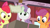 Size: 1920x1080 | Tagged: safe, imported from derpibooru, screencap, apple bloom, scootaloo, sweetie belle, the break up breakdown, adorabloom, cute, cutealoo, cutie mark crusaders, diasweetes, glowing, glowing horn, horn