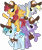 Size: 3000x3600 | Tagged: safe, artist:cheezedoodle96, imported from derpibooru, appointed rounds, derpy hooves, rainy day, sunny delivery, pegasus, pony, the break up breakdown, .svg available, 2018, background pony, clothes, cute, delivery pony, female, flying, hat, looking at you, mailmare, mailmare hat, mare, one eye closed, raised hoof, rearing, shirt, simple background, smiling, svg, transparent background, vector, waving, wink