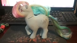 Size: 2048x1152 | Tagged: safe, imported from derpibooru, moonstone, pony, unicorn, g1, irl, photo, solo, toy