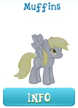 Size: 156x216 | Tagged: safe, imported from derpibooru, derpy hooves, pegasus, pony, background pony, female, food, gameloft, mare, muffin, simple background, solo, that one nameless background pony we all know and love, white background