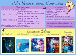 Size: 822x595 | Tagged: safe, artist:colorsceempainting, imported from derpibooru, commission, commission info
