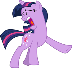 Size: 6000x5637 | Tagged: safe, artist:dusk2k, imported from derpibooru, twilight sparkle, pony, unicorn, winter wrap up, absurd resolution, eyes closed, faic, female, mare, open mouth, scared, screaming, simple background, solo, transparent background, unicorn twilight, vector