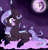 Size: 2000x2100 | Tagged: safe, artist:jagga-chan, imported from derpibooru, oc, oc only, oc:alioth, original species, pony, cloud, female, high res, mare in the moon, moon, night wonder, prone, solo