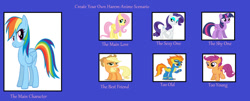 Size: 1024x415 | Tagged: safe, artist:dashiesparkle, artist:gyrotech, artist:luckreza8, artist:mrlolcats17, imported from derpibooru, applejack, fluttershy, rainbow dash, rarity, scootaloo, spitfire, twilight sparkle, alicorn, appledash, exploitable meme, female, flutterdash, harem, lesbian, meme, rainbow dash gets all the mares, raridash, scootadash, shipping, spitdash, twidash, twilight sparkle (alicorn)