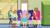 Size: 1280x720 | Tagged: safe, edit, imported from derpibooru, screencap, applejack, fluttershy, pinkie pie, rainbow dash, rarity, sci-twi, sunset shimmer, twilight sparkle, equestria girls, equestria girls series, fluttershy's butterflies, converse, exploitable, humane five, humane seven, humane six, mane six, meme, poster, rear view, shoes, sneakers