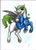 Size: 2550x3506 | Tagged: safe, artist:lupiarts, imported from derpibooru, oc, oc only, oc:rabid, bat pony, pony, bat pony oc, clothes, eyepatch, hoodie, male, open mouth, simple background, smiling, solo, stallion, traditional art