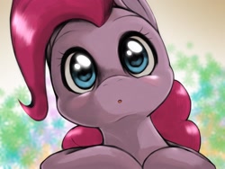 Size: 2048x1536 | Tagged: safe, artist:kurogewapony, imported from derpibooru, pinkie pie, earth pony, pony, :o, bust, cute, diapinkes, female, looking at you, mare, open mouth, pixiv, portrait, solo