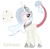 Size: 2128x2096 | Tagged: safe, artist:galaxysparkleyt, imported from derpibooru, oc, oc only, oc:celeaos, hybrid, female, high res, interspecies offspring, offspring, parent:discord, parent:princess celestia, parents:dislestia, simple background, solo, white background