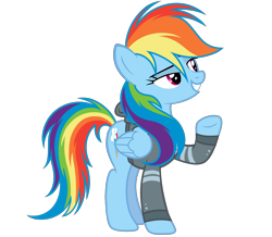 Size: 4048x3536 | Tagged: safe, artist:kimmyartmlp, imported from derpibooru, rainbow dash, pegasus, pony, clothes, female, hoodie, mare, raised hoof, rapper, simple background, solo, transparent background, vector