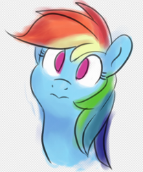 Size: 520x625 | Tagged: safe, artist:aemantaslim, artist:aemuhn, imported from derpibooru, rainbow dash, pony, bust, female, mare, no pupils, portrait, solo