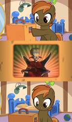 Size: 640x1080 | Tagged: safe, artist:jan, imported from derpibooru, button mash, alien, earth pony, pony, button's odd game, colt, exploitable meme, male, mars attacks, martian, martian ambassador, meme, solo