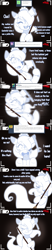 Size: 1280x6144 | Tagged: safe, artist:senseidezzy, deleted from derpibooru, imported from derpibooru, imported from ponybooru, oc, oc only, oc:plumeau, ghost, pony, undead, aero replies, ask, black background, broom, camera, camera shot, comic, french, hatchet, ponerpics import, rec, simple background, solo, sweeping, tumblr