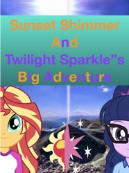 Size: 853x1144 | Tagged: safe, editor:php77, imported from derpibooru, sci-twi, sunset shimmer, twilight sparkle, equestria girls