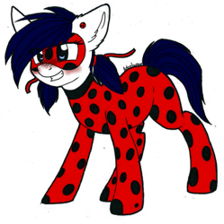 Size: 891x896 | Tagged: safe, artist:adostume, imported from derpibooru, earth pony, pony, miraculous ladybug, ponified, simple background, solo, transparent background