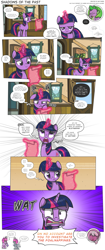 Size: 3000x7170 | Tagged: safe, artist:perfectblue97, imported from derpibooru, cheerilee, diamond tiara, silver spoon, spike, twilight sparkle, dragon, earth pony, pony, unicorn, comic:shadows of the past, comic, glowing, glowing horn, helmet, horn, letter, magic, telekinesis