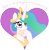 Size: 800x822 | Tagged: safe, artist:cloudy glow, artist:cloudyglow, imported from derpibooru, princess celestia, alicorn, pony, female, heart, mare, simple background, smiling, solo, there is no wrong way to fantasize, transparent background