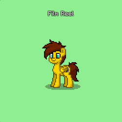 Size: 399x398 | Tagged: safe, artist:sb1991, imported from derpibooru, oc, oc:film reel, pegasus, pony, pony town