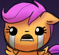 Size: 204x189 | Tagged: safe, artist:lumineko, edit, imported from derpibooru, scootaloo, biblethump, cropped, crying, scootaloo can't fly, scootasad, the binding of isaac