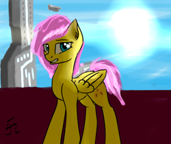 Size: 2500x2100 | Tagged: safe, artist:5oussn, artist:endelthepegasus, imported from derpibooru, fluttershy, pony, female, futuristic, solo