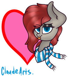 Size: 1000x1000 | Tagged: safe, artist:claudearts, imported from derpibooru, oc, oc only, oc:ponepony, pony, :p, bust, clothes, cutie mark, disembodied head, eyeshadow, head, makeup, scarf, signature, silly, simple background, solo, tongue out, transparent background