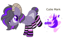 Size: 1024x628 | Tagged: safe, artist:crystalponyart7669, imported from derpibooru, oc, oc only, oc:zapping dream, pegasus, pony, base used, clothes, female, horns, scrunchy face, simple background, socks, solo, striped socks, transparent background, two toned wings