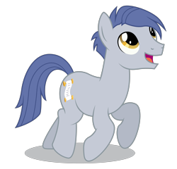 Size: 5200x5000 | Tagged: safe, artist:dragonchaser123, imported from derpibooru, earth pony, pony, molt down, absurd resolution, background pony, male, show accurate, simple background, smiling, stallion, transparent background, vector